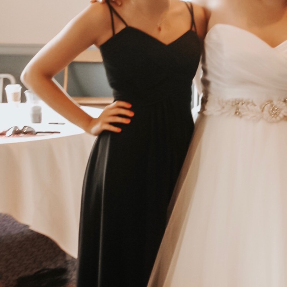 BLACK BRIDESMAID/PROM DRESS